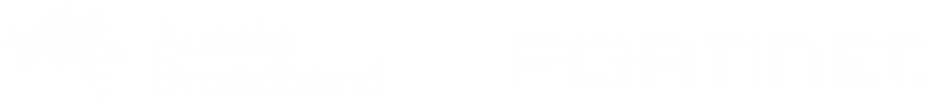 Aussie Broadband and Fortinet Logos